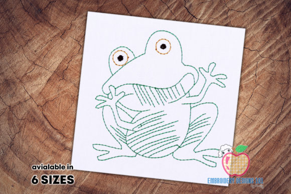 A Designer's Take on the Funny Cartoon Frog Quick Stitch
