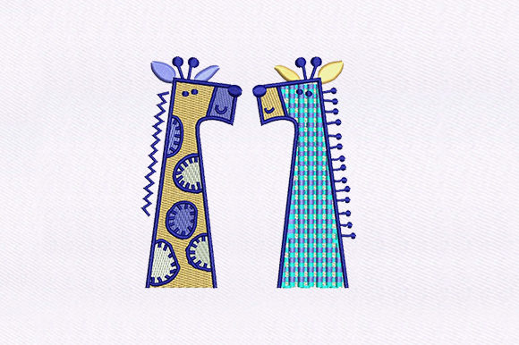 A Designer’s Perspective: The Playful Giraffes Embroidery