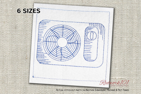 A Window Air Conditioner Embroidery Design That Delivers