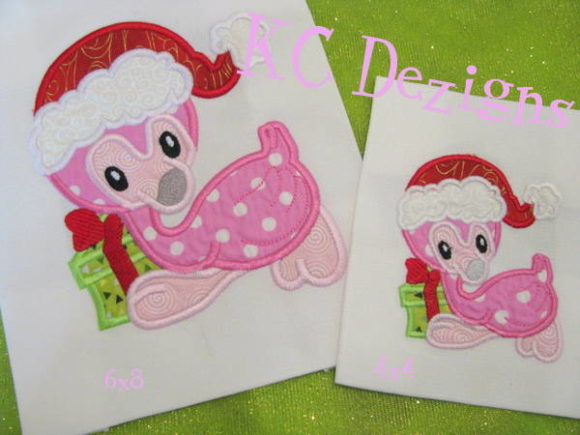 Christmas Baby Flamingo Applique Embroidery Review