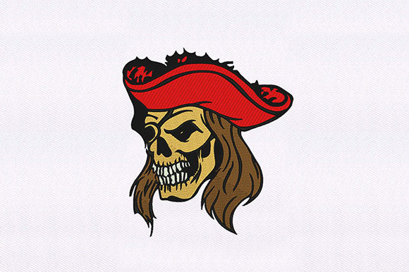Evaluating the Hat Skull Pirate Embroidery Design for Boutique Apparel