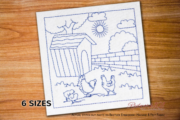 Hen and Chick Redwork Embroidery: A Cozy Farmhouse Review