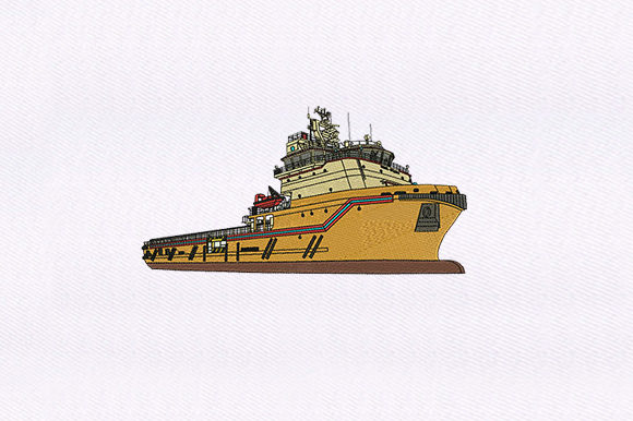 Ocean Liner: A Timeless Embroidery Design for Boutique Sweatshirts