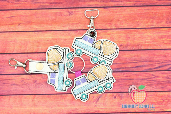 Reviewing the Cement Mixer Truck ITH Key Fob Pattern
