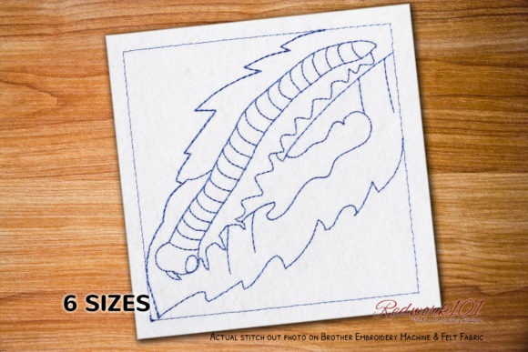 Worm Eating Leaf: A Charming Embroidery Design Review